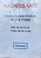 Infon ikkunassa oleva tiedote